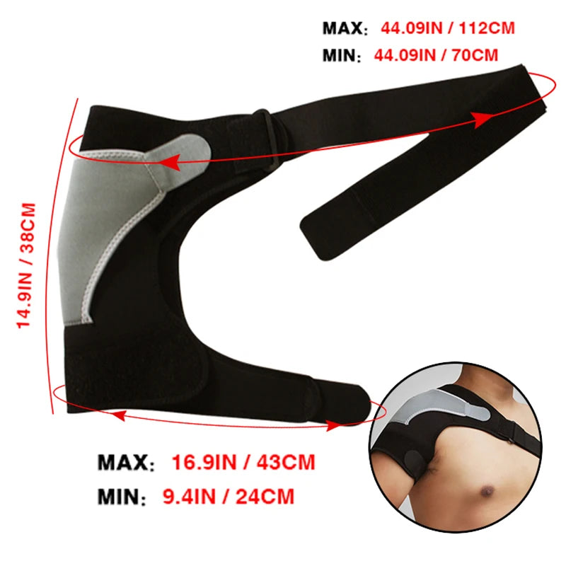 Adjustable Shoulder Support Brace pad Belt