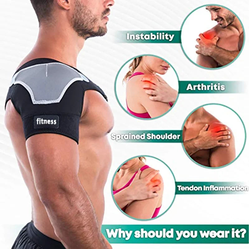 Adjustable Shoulder Support Brace pad Belt