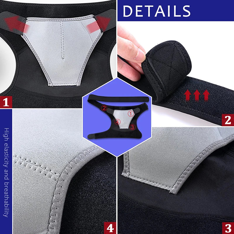 Adjustable Shoulder Support Brace pad Belt