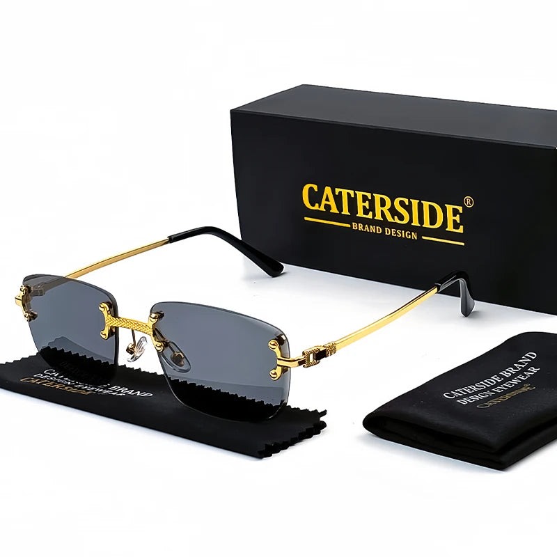 Caterside 2024 Rimless Square Sunglasses For Men & Women