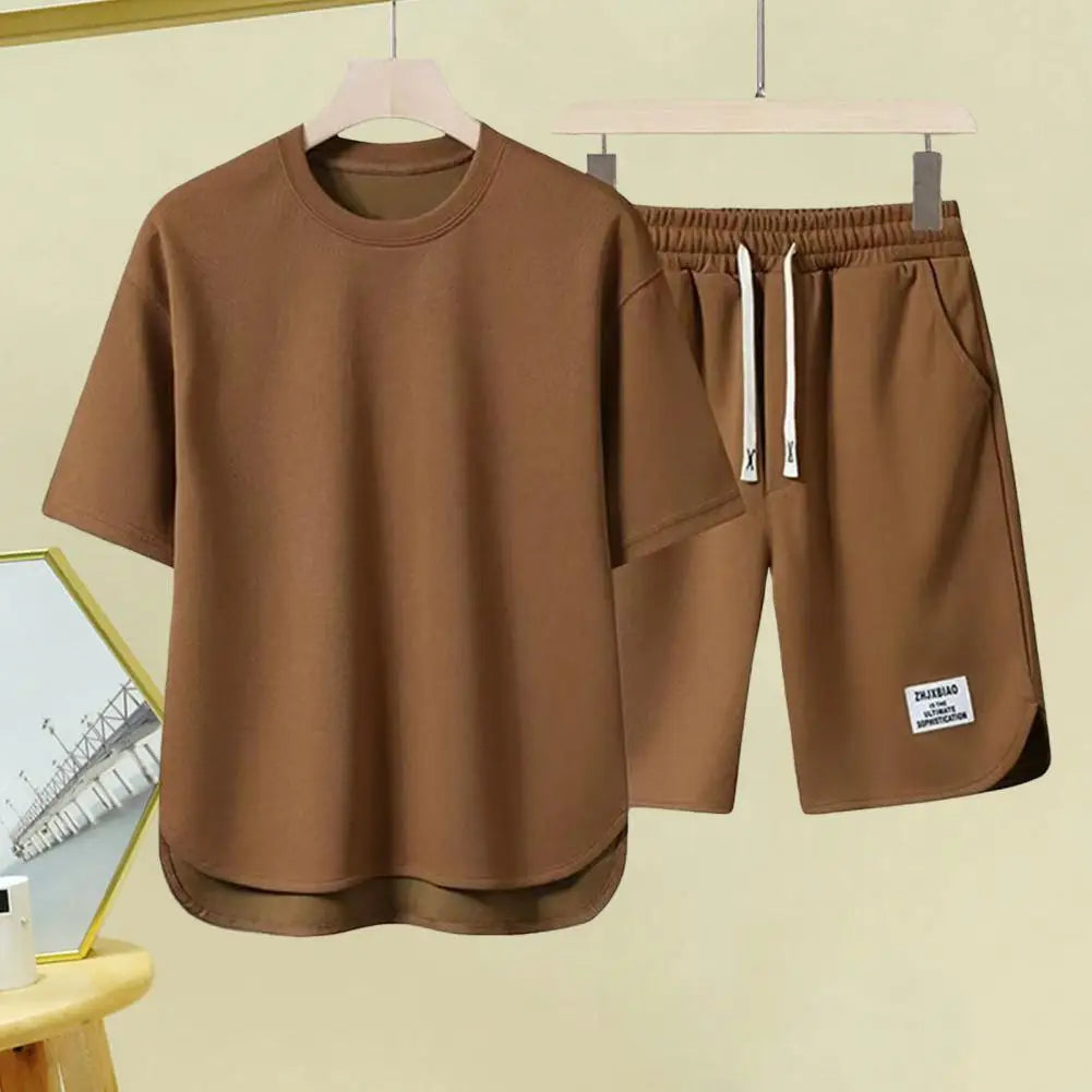 2Pcs/Set Men Summer Casual Outfit