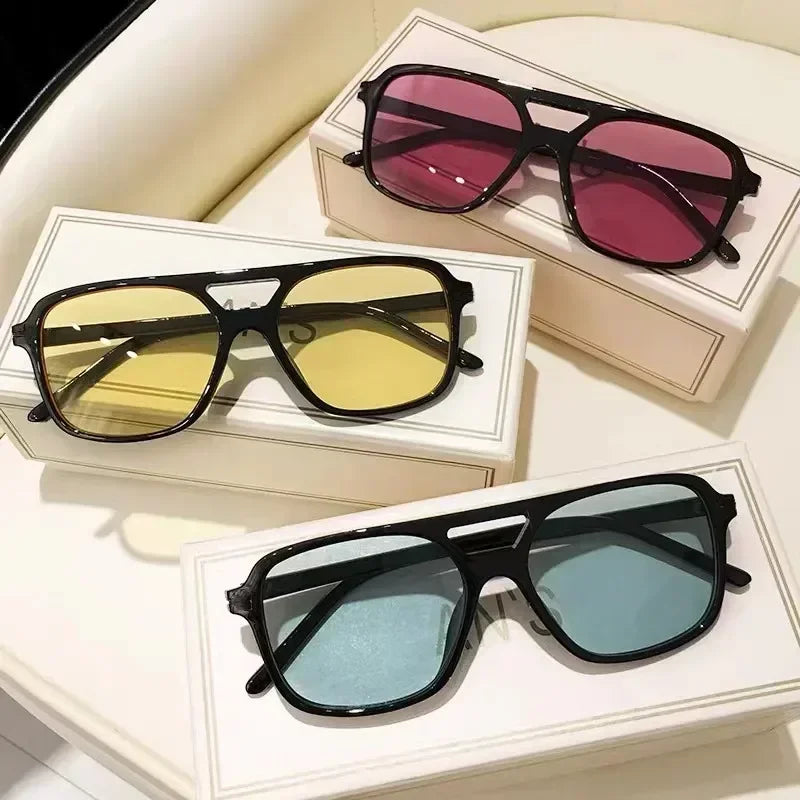 Vintage Square Sunglasses for Woman