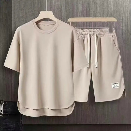 2Pcs/Set Men Summer Casual Outfit